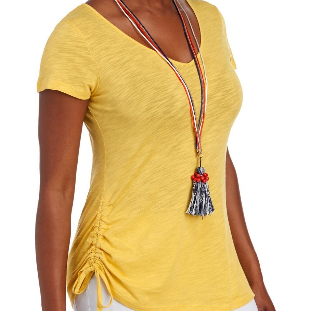 MELISSA PAIGE PETITE Petite Slub Knit Top